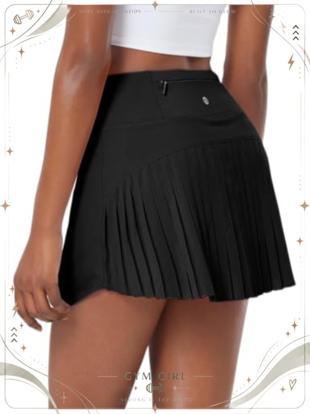 Pleated Tennis Skirt High Waisted Athletic Skort with Shorts & Pockets